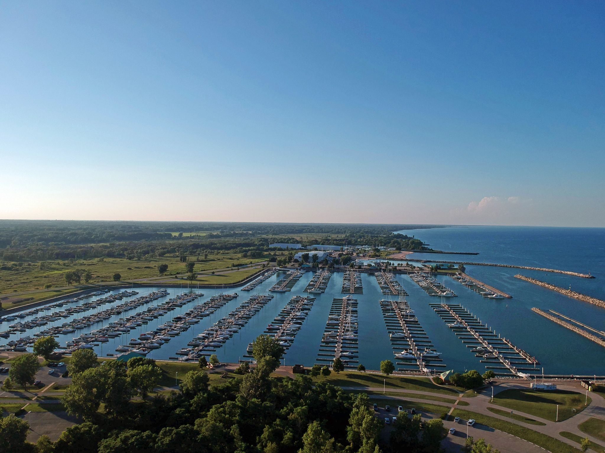 Aerial view of North Point Marina